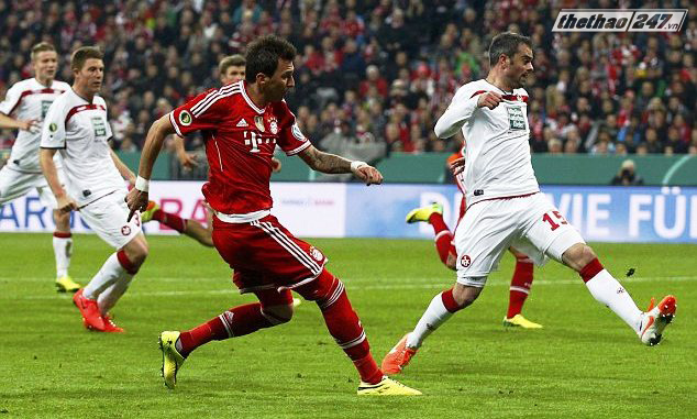 Vùi dập Kaiserslautern, Bayern Munich vào chung kết Cúp QG Đức Bayern Munich, Kaiserslautern, Bayern 5-1 Kaiserslautern, Cúp QG Đức,Cúp Quốc gia Đức,Cup Quoc gia Duc,Hùm Xám,Bóng đá Đức, Robben,Ribery,Pep Guardiola