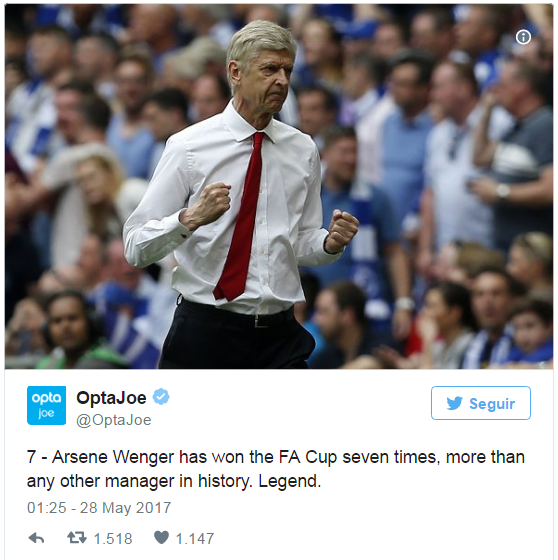 HLV Wenger đi vào lịch sử với 7 lần vô địch FA Cup arsenal 2-1 chelsea,arsenal, chelsea, ngoại hạng anh, bóng đá anh, cup fa, chung kết cup fa, hlv wenger, sanchez, conte