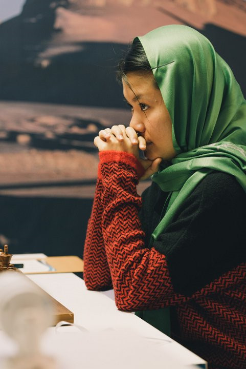 Thảo Nguyên tại giải World Chess nữ 2017 (Ảnh: Thanh Niên) Thảo Nguyên, Phạm Lê Thảo Nguyên, World Chess nữ, cờ vua Việt Nam
