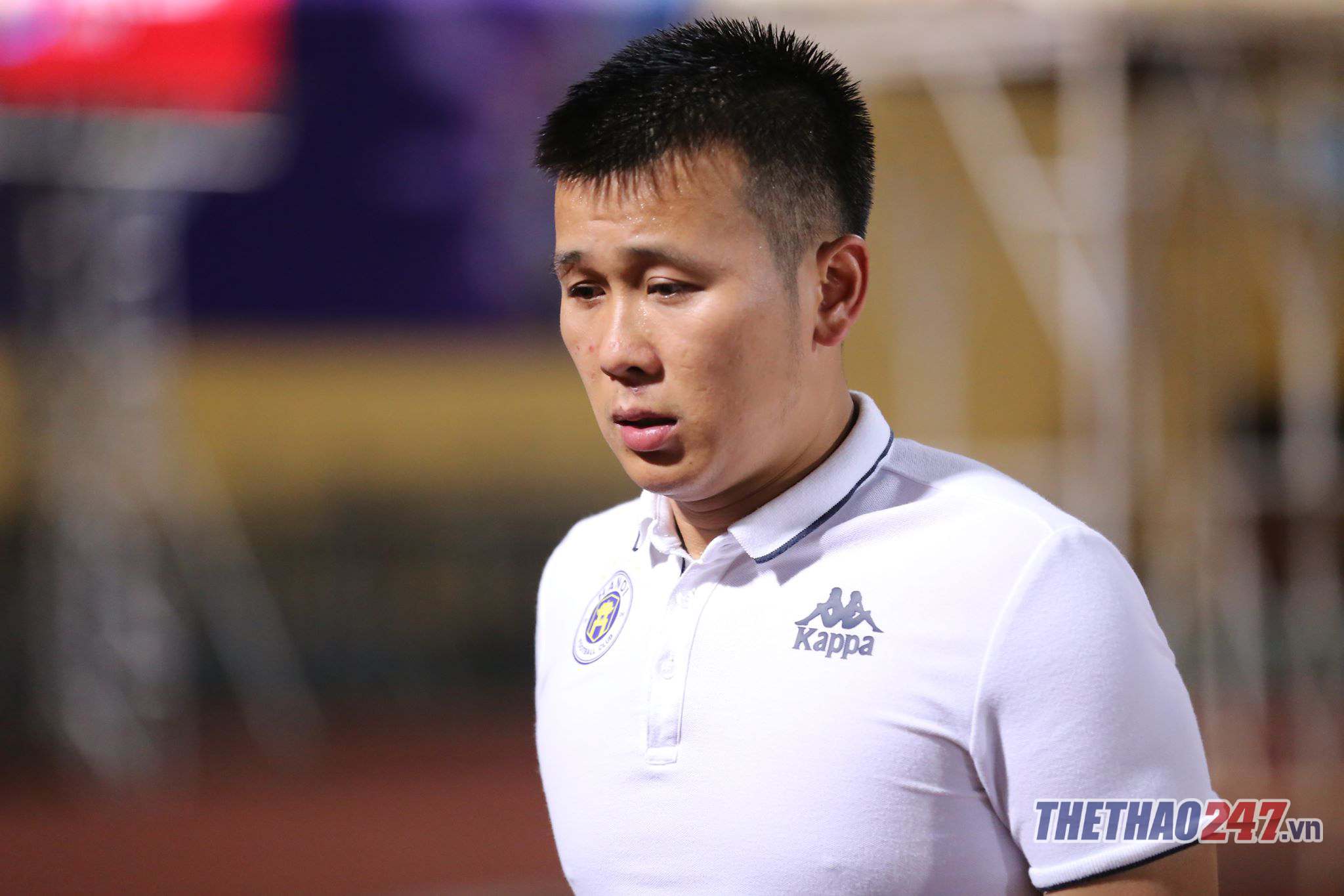 Chấn thương của Văn Công khiến hàng phòng ngự Hà Nội FC gặp thêm nhiều khó khăn. Ảnh: Lê Thành Hà Nội FC, Duy Mạnh, AFC Cup 2019, chung kết liên khu vực AFC Cup 2019
