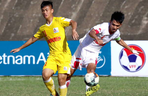 Dù nắm giữ thế trận nhưng U21 Hà Nội cũng phải rất vất vả mới vượt qua U21 TP. HCM U21 Hà Nội, U21 TP. HCM, VCK U21 QG 2019, vòng loại U21 QG, Trần Văn Đạt