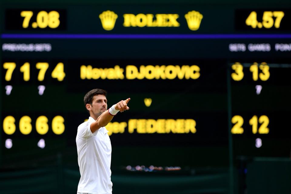 Djokovic 3 lần chiến thắng ở loạt tie-break Djokovic, Federer, Wimbledon, Djokovic vs Federer, Djokovic hạ gục federer, Djokovic vô địch