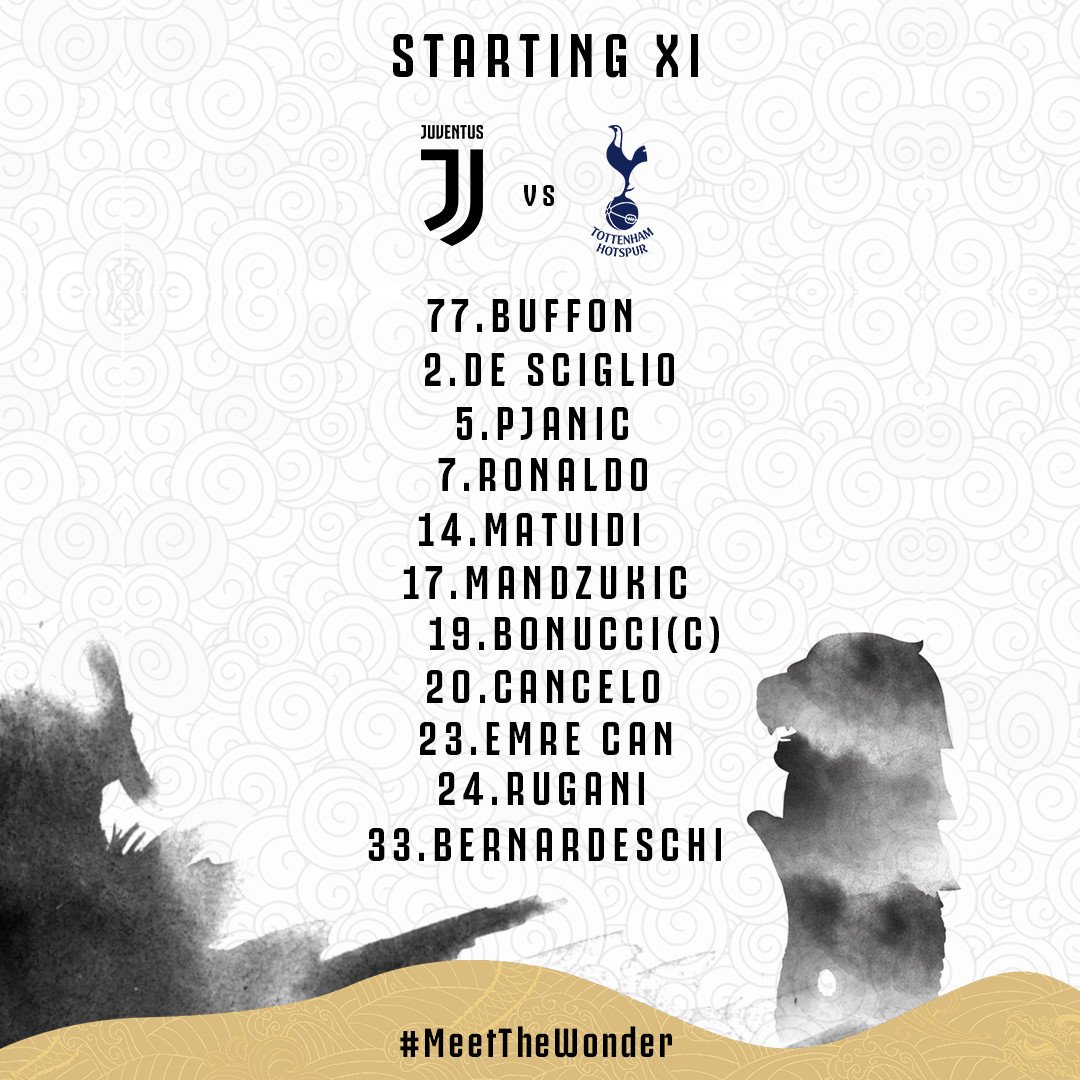 Ronaldo có tên trong đội hình xuất phát của Juventus Trực tiếp Juventus vs Tottenham, Juventus vs Tottenham, link xem Juventus vs Tottenham, ICC 2019, ICC Cup, xem online Juventus vs Tottenham