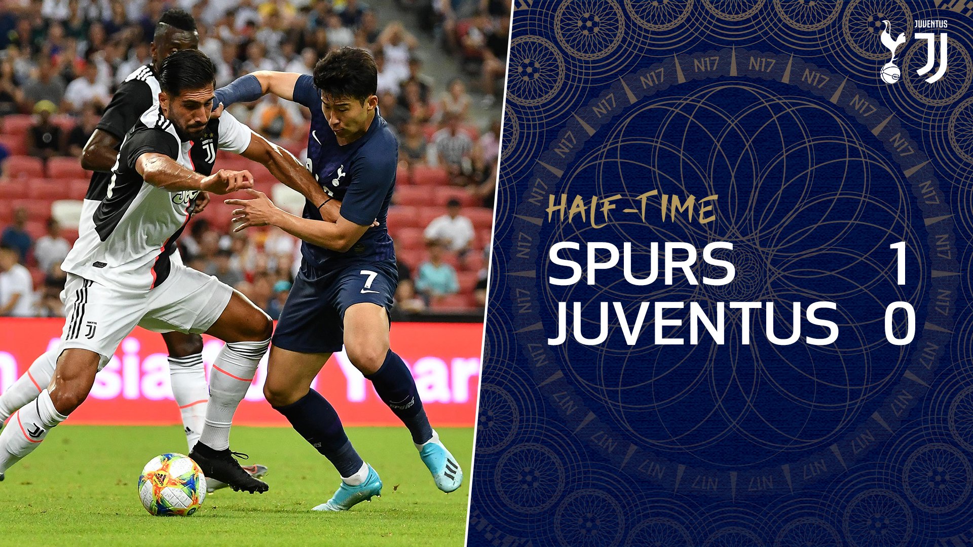 Tottenham dẫn trước 1 bàn sau hiệp đấu đầu tiên Trực tiếp Juventus vs Tottenham, Juventus vs Tottenham, link xem Juventus vs Tottenham, ICC 2019, ICC Cup, xem online Juventus vs Tottenham