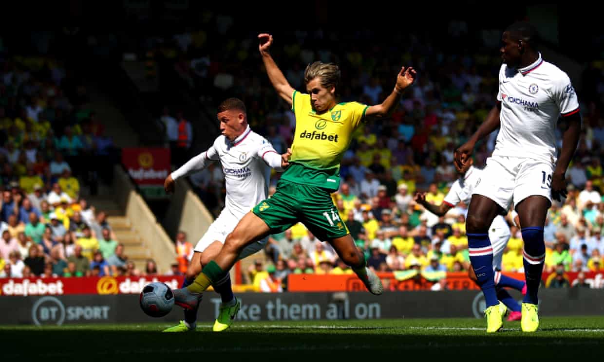 Cantwell quân bình tỷ số 1-1. Ảnh: The Guardian Trực tiếp Norwich vs Chelsea, trực tiếp Chelsea vs Norwich, Norwich vs Chelsea, Chelsea vs Norwich, Chelsea, trực tiếp Ngoại Hạng Anh