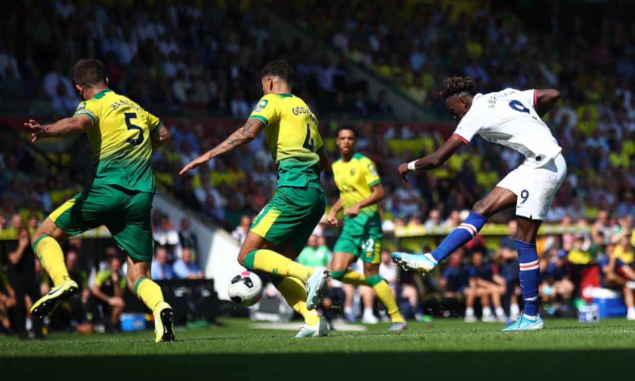 Abraham nâng tỷ số lên 3-2 cho Chelsea. Ảnh: Chelsea FC Trực tiếp Norwich vs Chelsea, trực tiếp Chelsea vs Norwich, Norwich vs Chelsea, Chelsea vs Norwich, Chelsea, trực tiếp Ngoại Hạng Anh