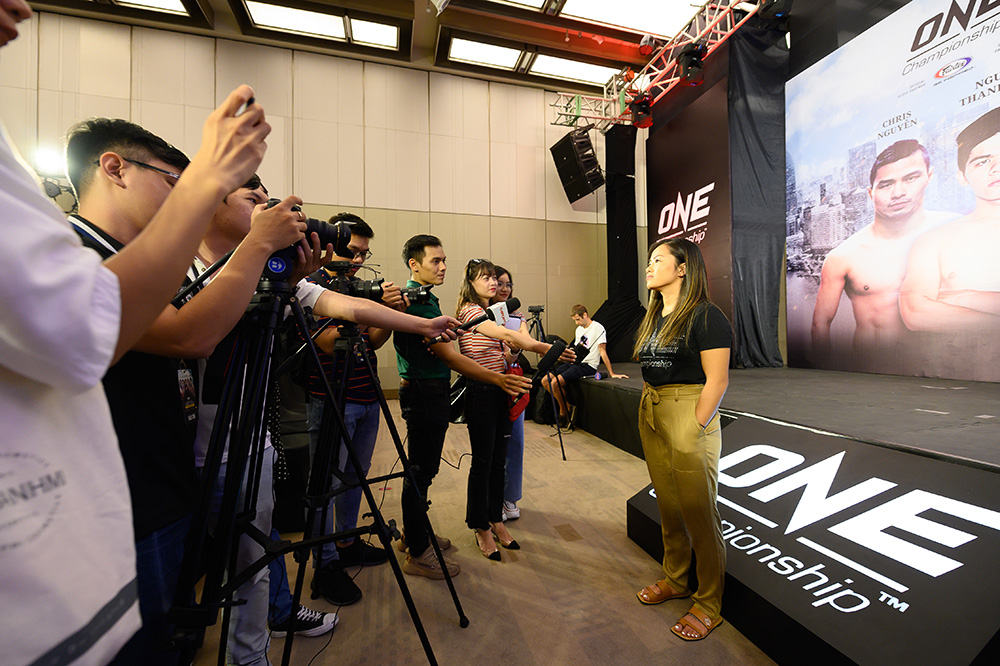 Bi Nguyễn trả lời báo chí ONE Championship, Việt Nam, ONE, IMMORTAL TRIUMPH, Nguyễn Trần Duy Nhất, Bi Nguyễn, Nguyễn Thanh Tùng, Michael Phạm, Chris Nguyen