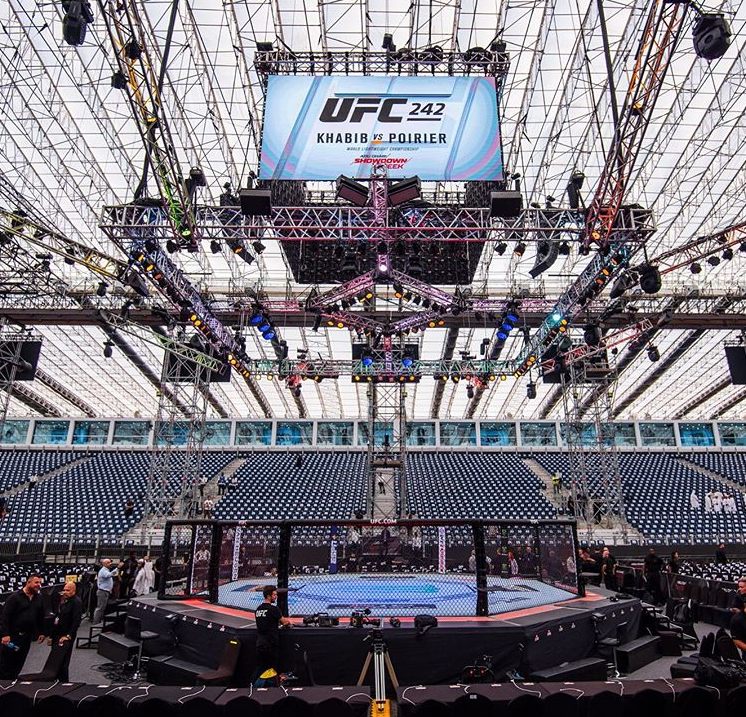 Lồng bát giác lần thứ 2 đến với Abu Dhabi, UAE. Ảnh: UFC UFC, trực tiếp UFC, trực tiếp UFC 242, Khabib vs Poirier, Khabib, trực tiếp Khabib vs Poirier, link xem UFC, McGregor
