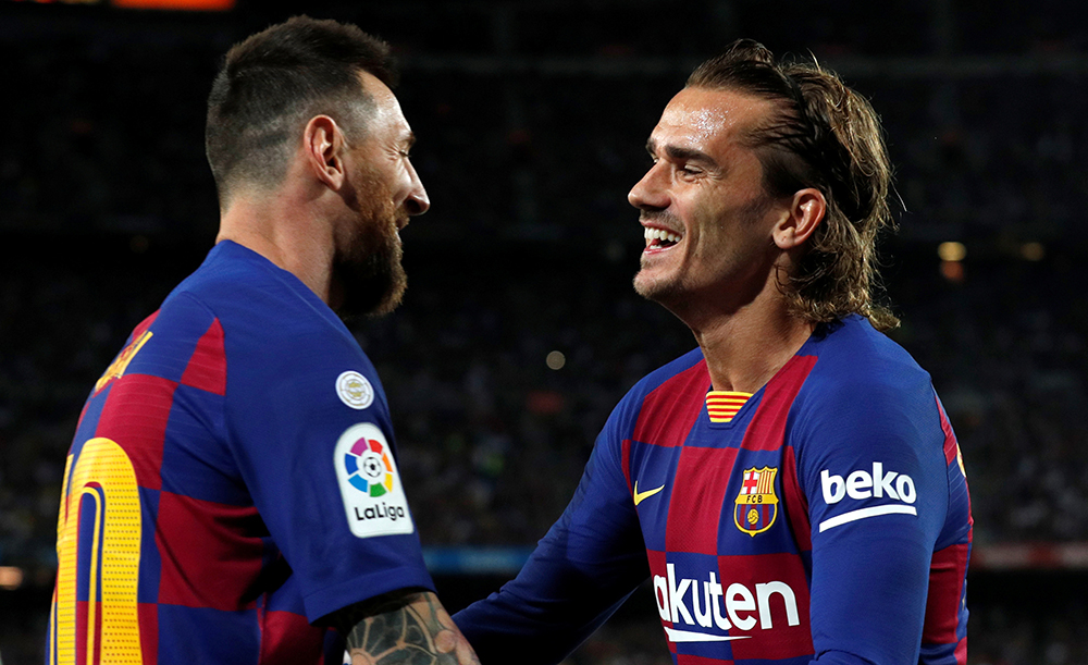 Messi bảo vệ mối quan hệ với Griezmann. Ảnh: Internet tin tức Barca, Barca, Messi, Messi và Griezmann, Barca 2-1 Inter, Barca vs Inter, Cúp C1, Champions League