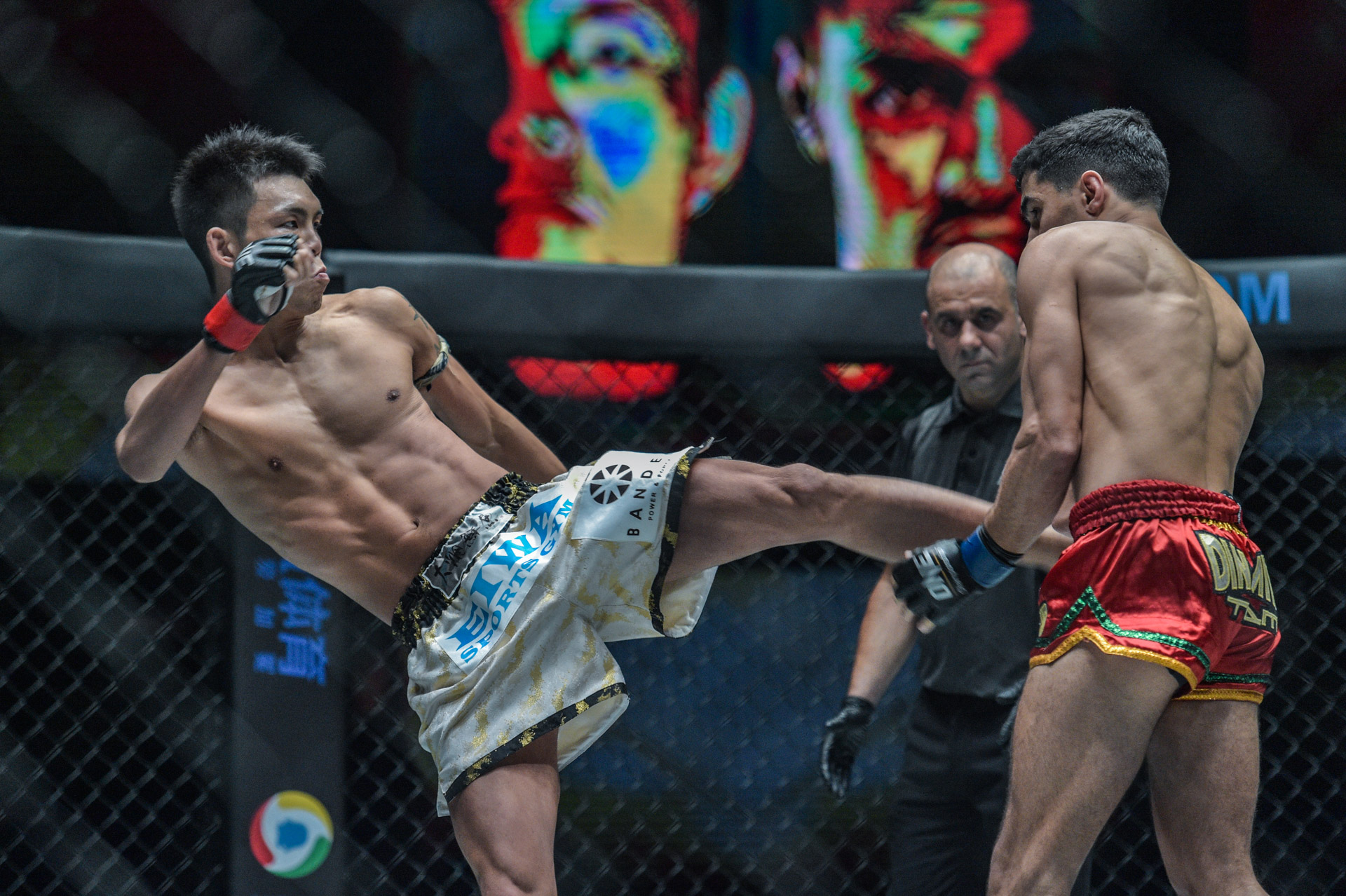 ONE Championship, Nguyễn Trần Duy Nhất, Việt Nam, Độc cô cầu bại, Muay Thai Yuta Watanbe ( Góc Trái, Quần Trắng). Ảnh: Onefc