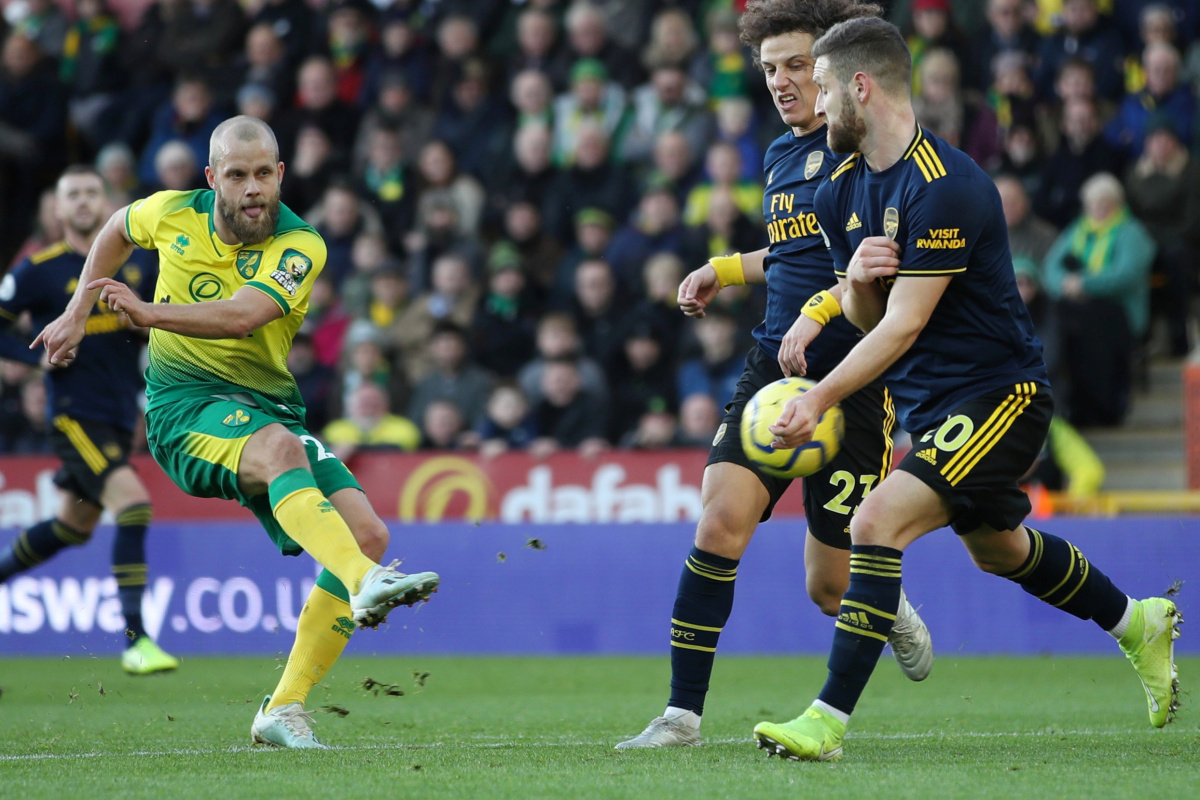 Trận hòa nhọc nhằn của Arsenal. Ảnh: indiatimespost Norwich hoa Arsenal