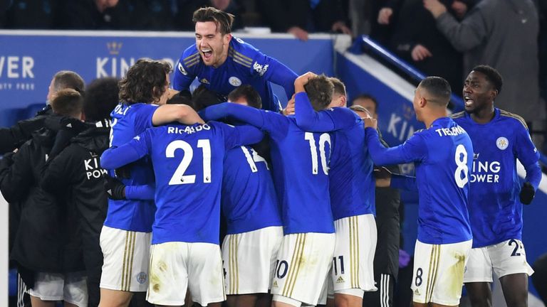 Leicester có trận thắng thứ 7 liên tiếp. Ảnh: Skysport Leicester thang everton