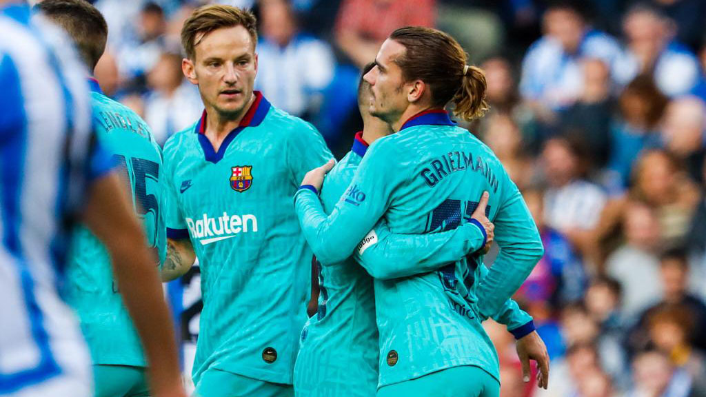 Griezmann tỏa sáng đúng lúc. Ảnh: getty truc tiep sociedad barca