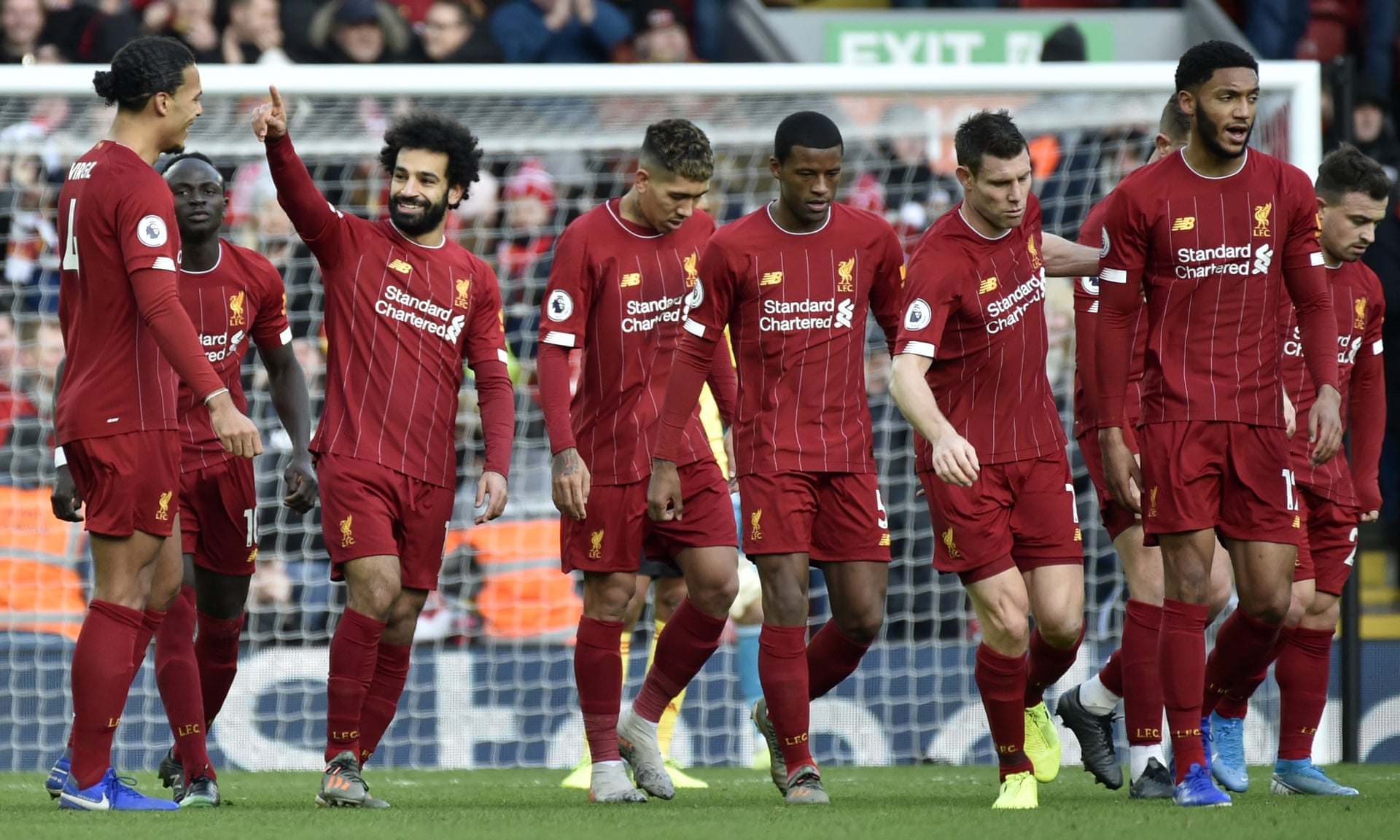 Salah có một ngày thi đấu chói sáng. Ảnh: Getty ket qua liverpool vs watford