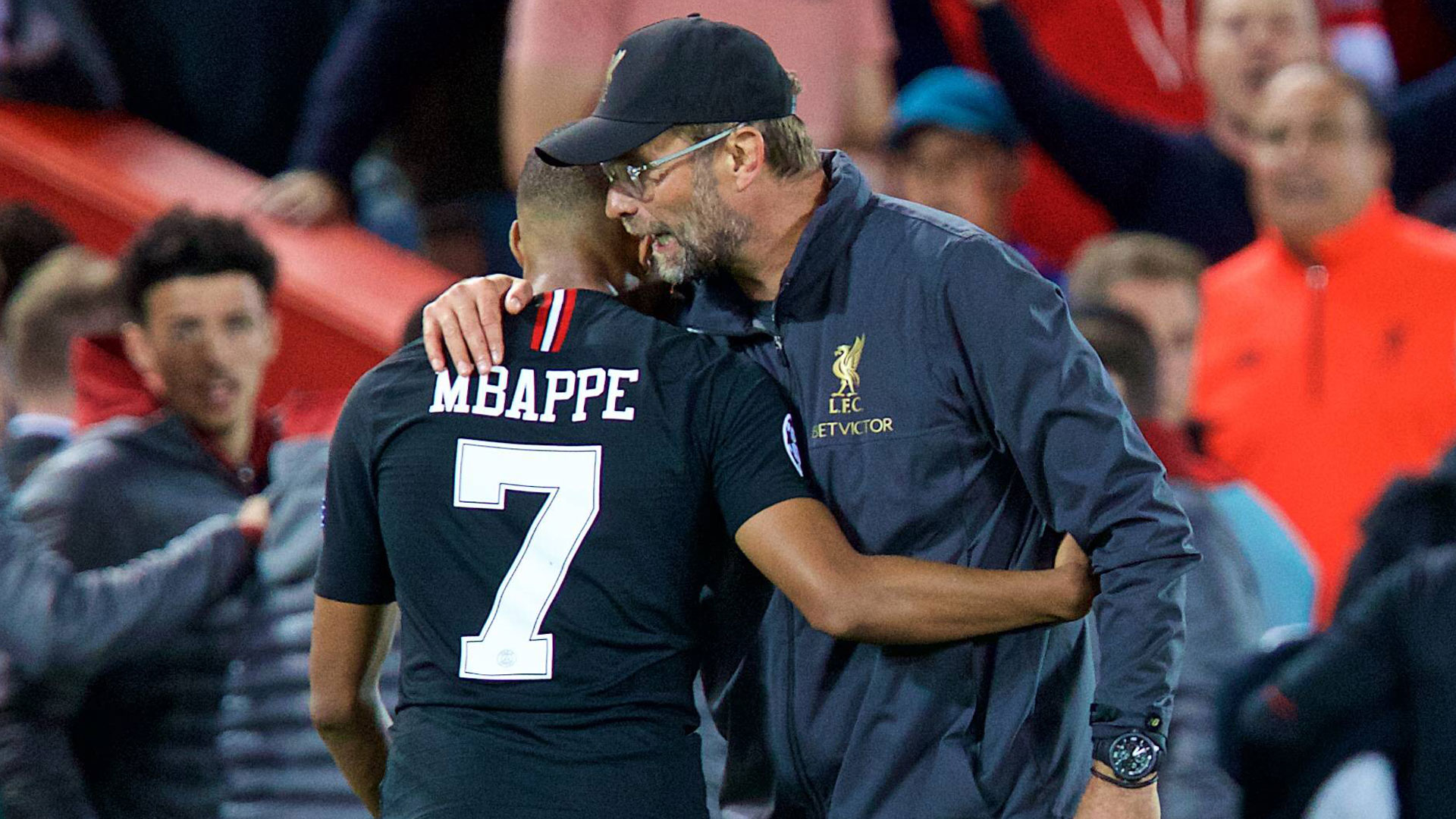 Kết quả hình ảnh cho klopp và mbappe