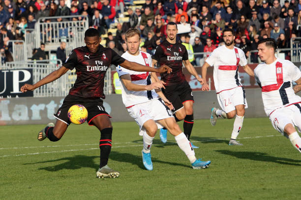 Pha làm bàn của sao mai Leao. Ảnh: Getty ket qua milan cagliari