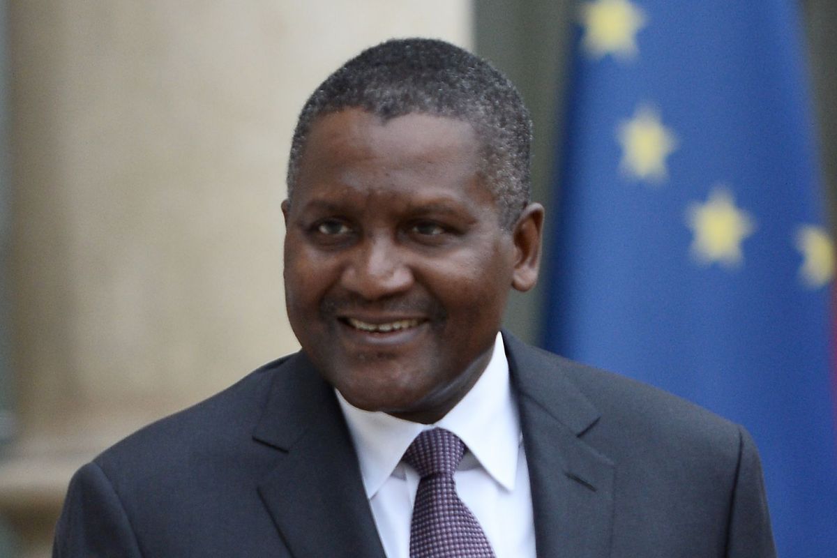 Chân dung tỉ phú Aliko Dangote. Ảnh: SkySports ti phu mua arsenal