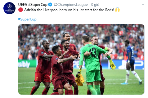 Trang chủ UEFA gọi Adrian là người hùng của Liverpool adrian, liverpool vs chelsea, cdv liverpool, siêu cúp châu âu, liverpool, chelsea, fan liverpool, siêu cup