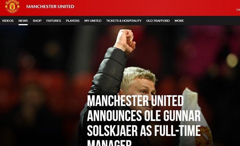 Trang chủ MU thông báo bổ nhiệm Solskjaer vào vị trí HLV trưởng mu bổ nhiệm solskjaer, mu chính thức bổ nhiệm solskiaer, mu, man utd, solskjaer mu, solskjaer man utd, solskjaer