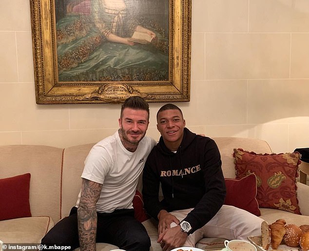 Beckham đã gặp mặt Mbappe. Ảnh: Instagram Beckham, Mbappe, Beckham muốn có Mbappe, tin tức bóng đá, Miami, PSG, chuyển nhượng