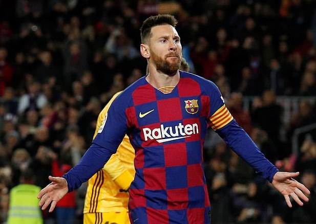 Messi lập hattrick vào lưới Celta Vigo. Ảnh: Getty Barca 4-1 Celta Vigo, kết quả la liga, kết quả bóng đá, tỉ số barca 4-1 celta vigo