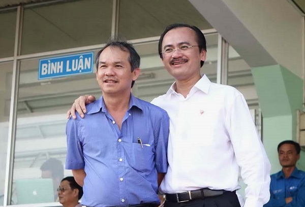 Bầu Thắng tiếp tục tài trợ cho Long An Bầu Đức, Bầu Thắng