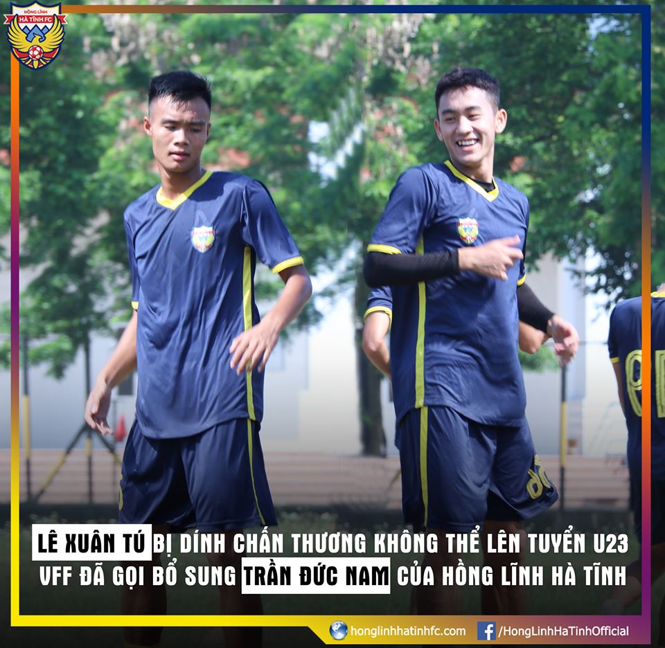 Ảnh thông báo của CLB Hồng Lĩnh Hà Tĩnh