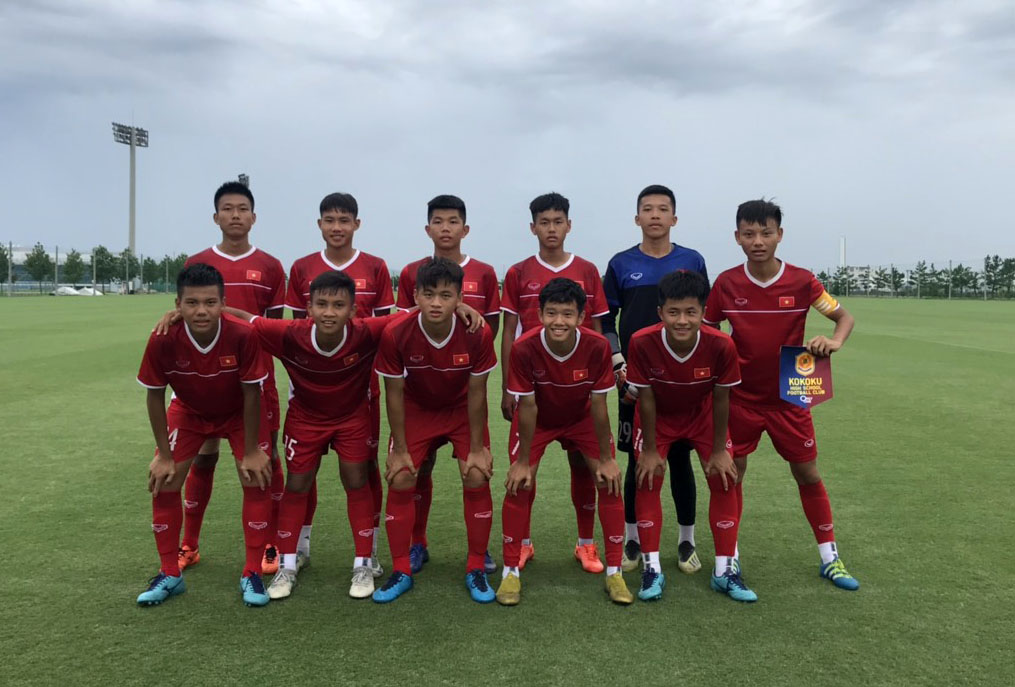 Đội hình xuất phát của ĐT U15 Việt Nam.