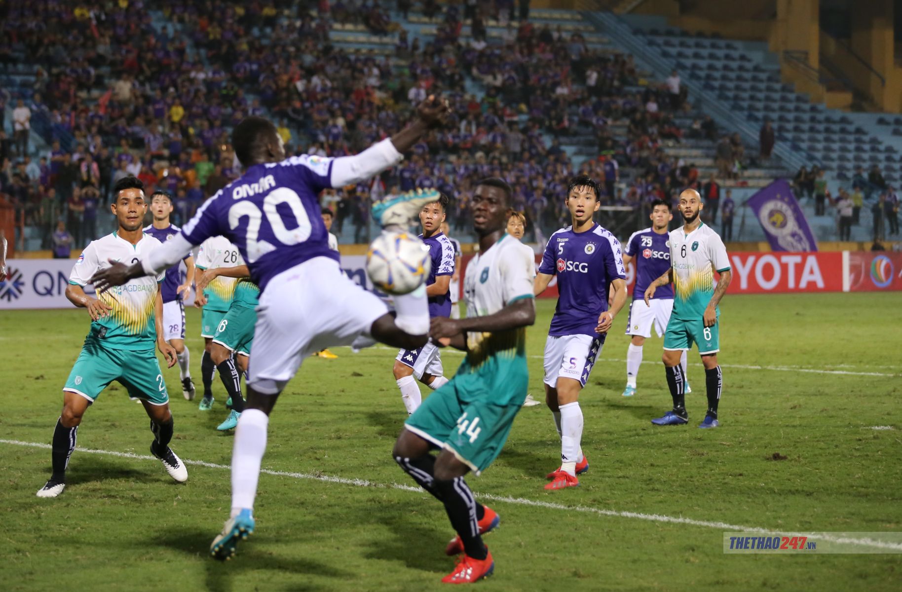Omar toả sáng giúp Hà Nội đè bẹp Yangon V-League 2019, AFC Cup 2019, AFC Cup, lich thi dau AFC Cup, V-League, TPHCM