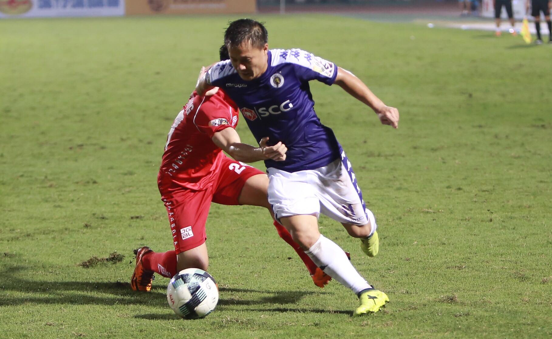 Lão tướng Thành Lương toả sáng rực rỡ trước Hải Phòng V-League 2019, vòng 7 v league, vong 7 v league, Hà Nội vs TPHCM, ha noi vs tphcm, Hà Nội FC, TPHCM