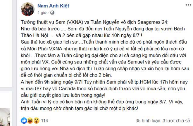 sư đệ của flores, samuel lacoste, flores thách đấu võ sĩ việt, flores thách đấu nhà vô địch tán thủ