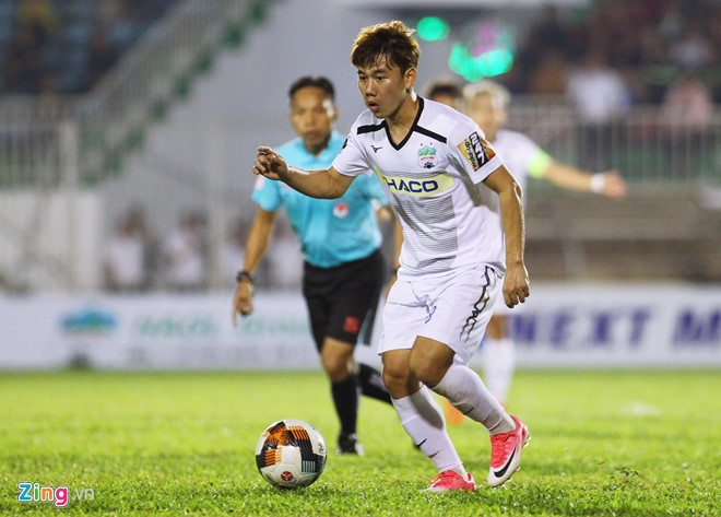 Minh Vương có một ngày thi đấu xuất sắc với cú hattrick. Ảnh: Zing Kết quả HAGL vs Hải Phòng, vòng 24 v-league 2019, link xem trực tiếp hagl vs hải phòng, trực tiếp hagl, hagl vs hải phòng