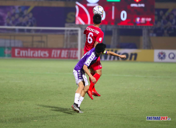 Kết quả hoà 2-2 khiến Hà Nội FC gặp nhiều bất lợi ở trận lượt về. Ảnh: Lê Thành hà nội fc vs april 25, hà nội fc, chung kết afc cup 2019, chung kết afc cup 2019 lượt về liên khu vực