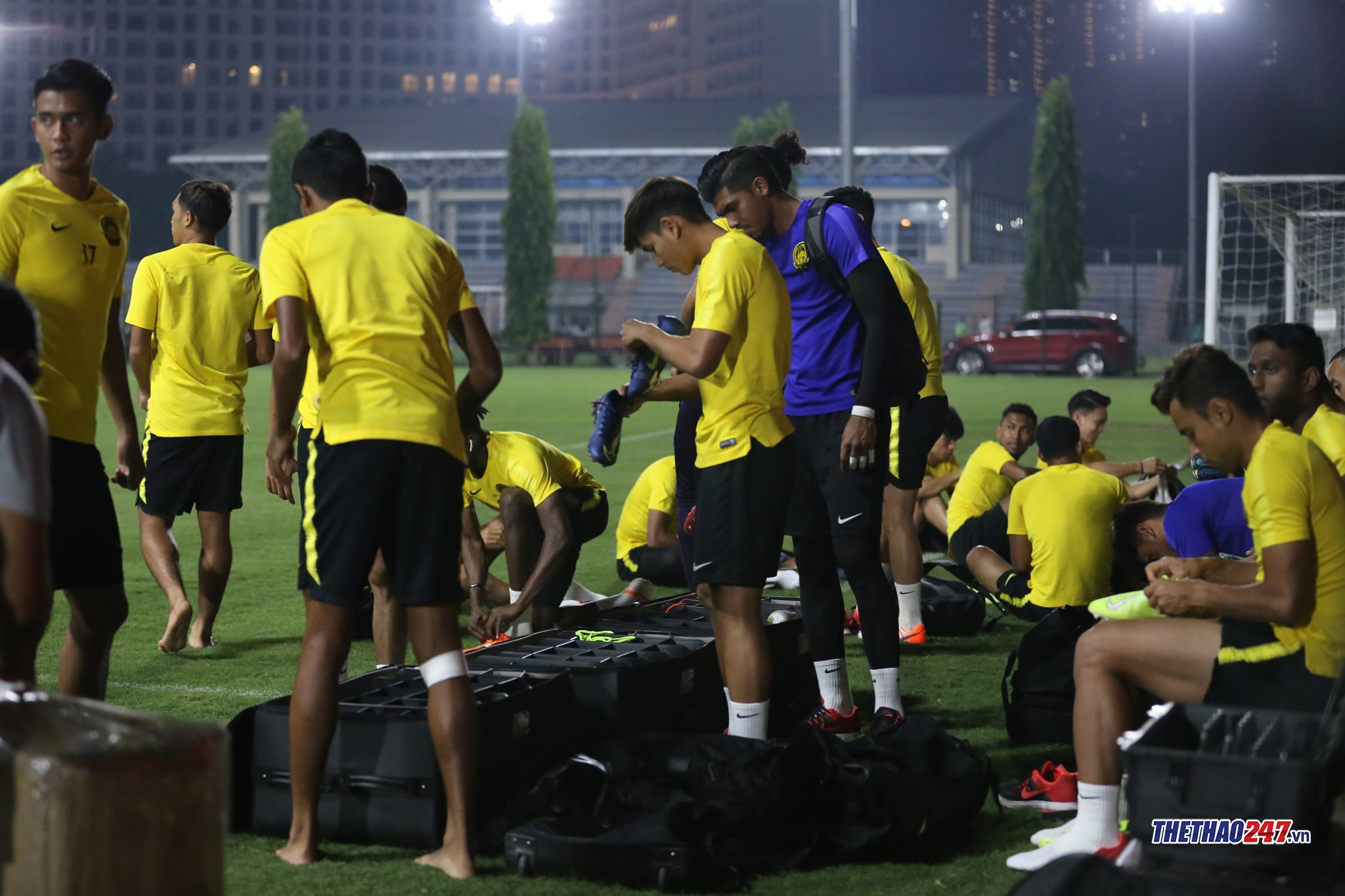 Đội tuyển Malaysia yêu cầu tập kín. Ảnh: Lê Thành việt nam vs malaysia, vòng loại world cup 2022, hlv park hang seo, buổi tập của ĐTVN, Malaysia