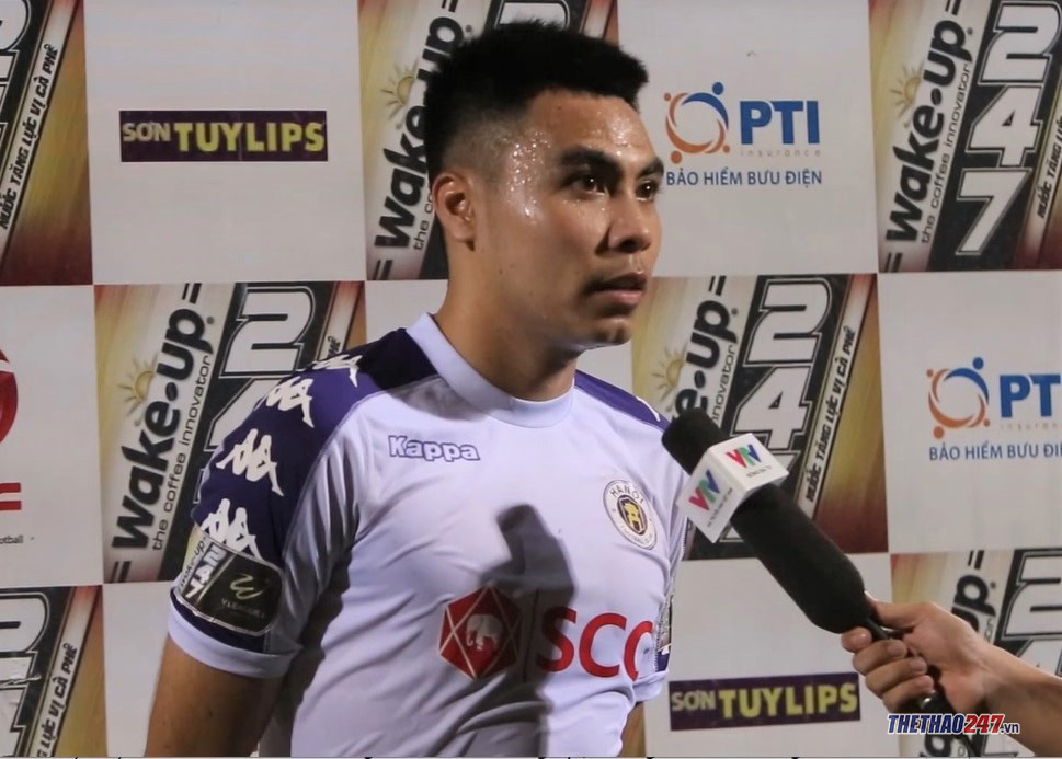 Đức Huy lên tiếng về tin đồn sang Thái Lan thi đấu. Ảnh: Thế Trung kết quả hà nội vs tphcm, hà nội fc vs tphcm, bán kết cúp quốc gia 2019, đức huy sang thái, svđ hàng đẫy