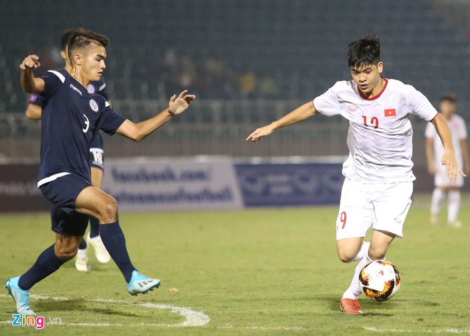 U19 Việt Nam không thể huỷ diệt đối thủ để gia tăng lợi thế về mặt hiệu số. Ảnh: Zing Kết quả U19 Việt Nam vs U19 Guam, trực tiếp u19 việt nam, trực tiếp vòng loại u19 châu á 2020
