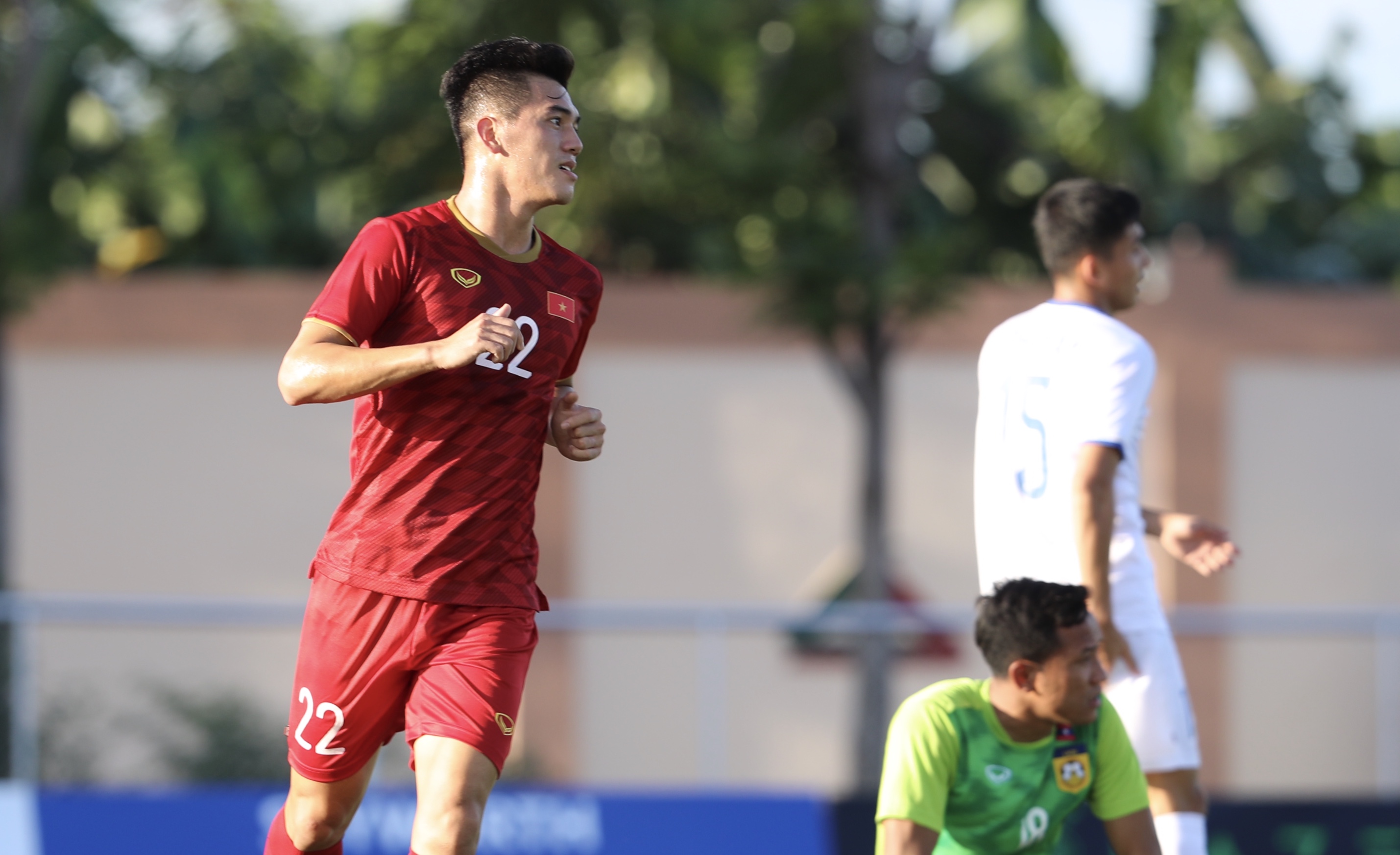Tiến Linh lật hat-trick trong chiến thắng của U22 Việt Nam. Ảnh: VFF
