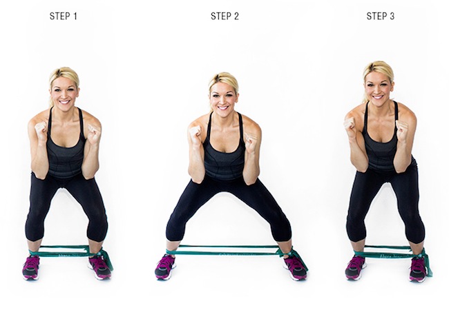 Squat Side Steps cach tap luyen giam mo
