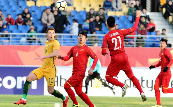 Đình Trọng và Tiến Dũng chơi rất ăn ý nhau tại giải U23 Châu Á 2018 cau thu doi tuyen viet nam