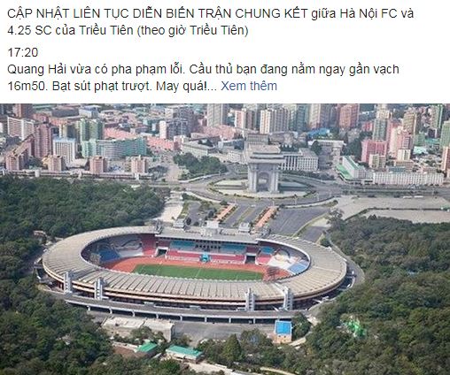 Trận chung kết liên khu vực được ông Lê Bá Vinh cập nhật chung ket lien khu vuc