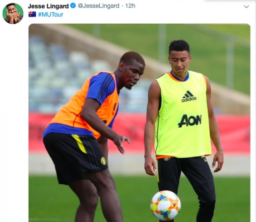 Lingard đăng ảnh tập luyện cùng Pogba pogba, mu, mu du đấu hè, lịch thi đấu mu, lịch giao hữu hè mu, lịch du đấu hè mu, pogba đánh nhau