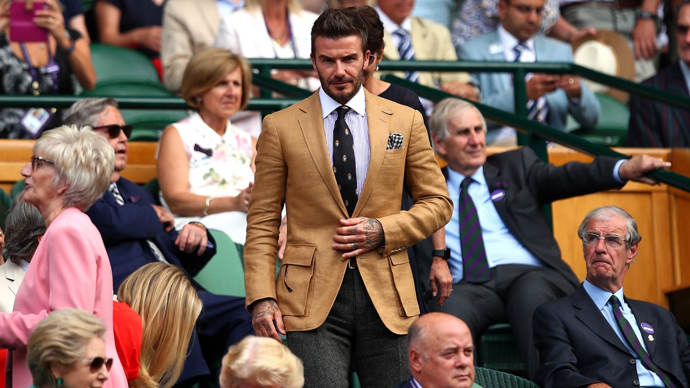 Beckham xuất hiện lịch lãm tại ngày thi đấu thứ 10 Wimbledon david beckham, beckham, wimbledon, mu, man utd, manchester utd, real, real madrid, chuyển nhượng, tin chuyển nhượng hè