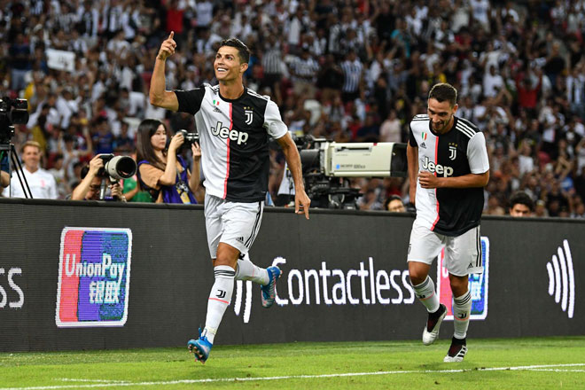 Ronaldo ăn mừng bàn thắng đầu tiên tại ICC Cup ronaldo, juventus, lịch thi đấu juventus, lịch du đấu hè juventus, ltd juventus, juventus đấu với tottenham