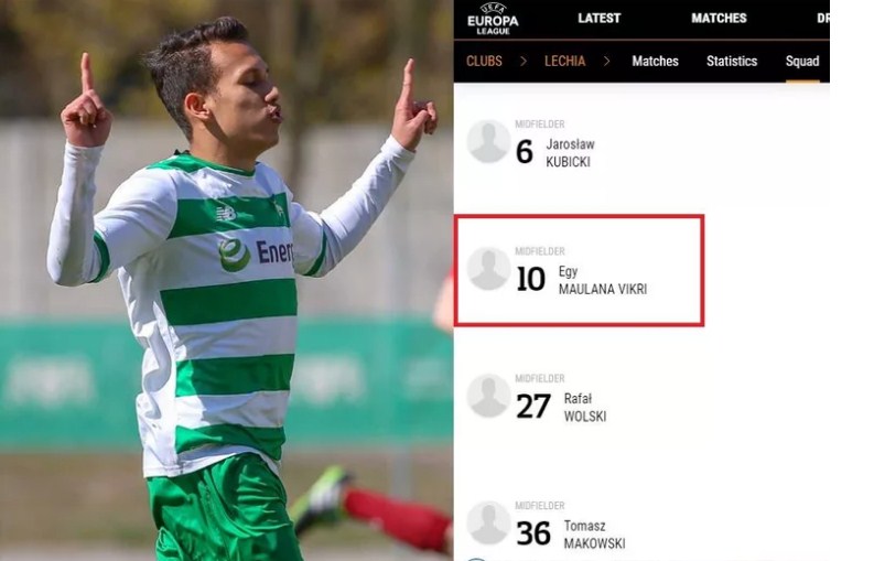Egy Maulana chính thức có tên trong danh sách dự Europa League của Lechia thần đồng indonesia, thần đồng đông nam á, sao trẻ indonesia, europa league, cầu thủ indonesia dự europa league