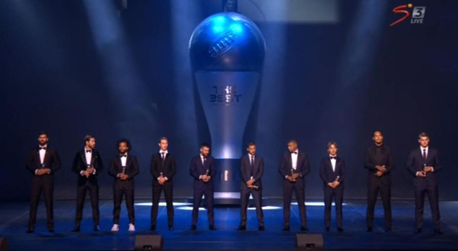 FIFA không xướng tên Ronaldo khi công bố ĐHTB - Ảnh: Getty FIFA The Best 2019, Ronaldo, Messi, FIFA, đội hình tiêu biểu FIFPro, Van Dijk