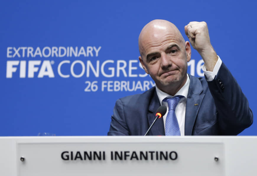Ông Infantino có những bước đi rất táo bạo - Ảnh: FIFA Trung Quốc, Champions League, Cúp C1, FIFA Club World Cup, Elkeson, sao nhập tịch Trung Quốc