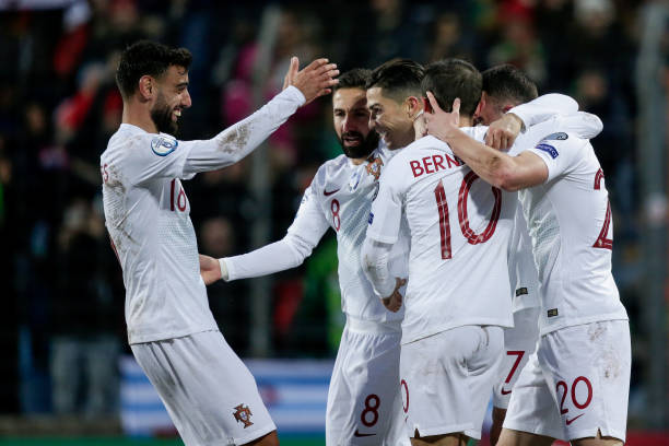 Ronaldo và các đồng đội chính thức giành vé dự VCK EURO - Ảnh: Getty Images Vòng loại EURO 2020, VL EURO 2020, Ronaldo, Bồ Đào Nha, xác định đội bóng giành vé dự EURO 2020