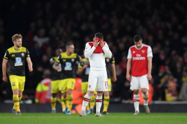 Arsenal hòa như thua trước đội cuối bảng - Ảnh: Getty Kết quả Arsenal vs Southampton, Arsenal vs Southampton, trực tiếp Ngoại hạng Anh, Arsenal, Southampton