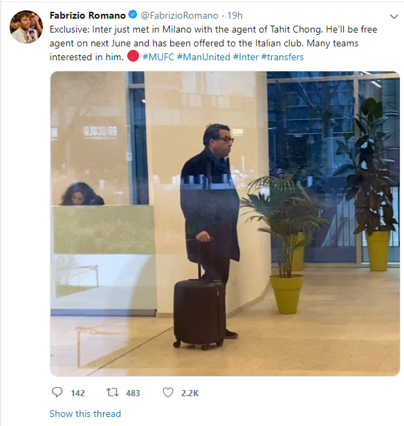 Người đại diện của Chong đã có mặt tại thành phố Milan - Ảnh: Twitter chuyển nhượng hôm nay, chuyển nhượng hot, chuyển nhượng mới nhất, chuyển nhượng mu, chuyển nhượng real, chuyển nhượng mùa đông