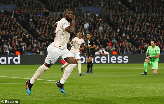 Lukaku tiếp tục thi đấu bùng nổ vòng 1/8 champions league, psg vs mu, psg, mu, lukaku, mbappe
